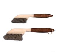 Stiff Bristle Crevice Cleaning Brush for Bathroom Tile Floor Kitchen, Ergonomic Handle Hard Scrubber for Tight Corners & Grout, PP & Wood, White