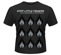 Stiff Little Fingers Inflammable Material Men T-Shirt Black XL