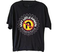 Stiff Little Fingers No Going Back Concert Men's T-Shirt Graphic Printed Black Tee L