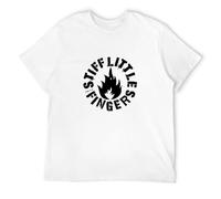 Stiff Little Fingers Punk Men T-Shirt L White