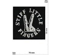 Stiff Little Fingers - Punkband Band Patch Badge Embroidered Iron on Applique Souvenir Accessory