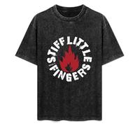 Stiff Little Fingers Unisex T-Shirt Cotton Men Summer Fashion Black Tee 3XL