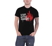 Stiff Little Fingers Unisex Tee: Graffiti - X-Large - Black
