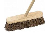 Stiff Outdoor Wooden Sweeping Brush with 12" / 30cm Brush Head