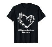 Stiff Person Syndrome Awareness Heart SPS Warrior T-Shirt