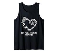 Stiff Person Syndrome Awareness Heart SPS Warrior Tank Top