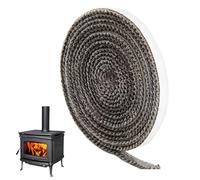 STIFFENERS 1Pcs Log Rope Seal,Log Rope Seal Stove Rope Glue Stove Rope Seal Adhesive Glass Door Seals Wood Replacement Made in The UK for Sealing Stove Doors Fireplaces