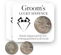 STIFFENERS 2 Pcs Groomsmen Gifts, Lucky Penny, Lucky Coin, Retro Style, Ideal for Traditional Ceremonies and Bridal Parties