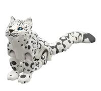 STIFFENERS 3D Printed Animals, Snow Leopard, Large Size 3D Printed Fidget Toys Animals Suitable for Desktop Decoration Educating Animal To Learn Cultivating Curiosity