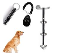 STIFFENERS 3Pcs Dog Bells Toilet Training, Pet Training Bells for Doggie Communication Adjustable Dog Training Bells for Puppy Toilet Training Pet Supplies for Dogs of various Types