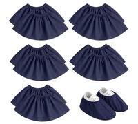 STIFFENERS 5 Piece Set Shoe Protector Covers, Shoe Covers Reusable, Overshoes Reusable With Non Slip Sole, Suitable for Indoor Floor Protection In Homes and Workshops