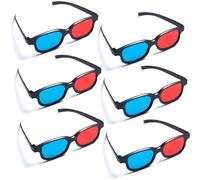 STIFFENERS 6Pcs 3D Glasses, 3D Glasses for Cinema, 3D Glasse for TV, Lightweight Design, Suitable for Home Theaters and Gaming, Television and Display Devices