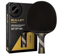 STIGA Bullet Ping Pong Paddle - 5-ply Extra Light Blade - 2mm Premium Sponge - Flared Handle for Masterful Grip - Performance Table Tennis Racket for Competitive Play