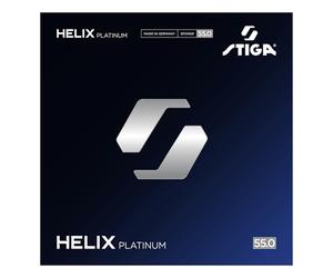 STIGA Helix Platinum 55 Black 2.2 - the professional’s table tennis rubber with maximal speed and spin, ultra-hard 55 ° sponge, premium quality