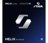 STIGA Helix Platinum M Red 2.2 - Premium-quality table tennis rubbers for offensive, all-round players; medium-hard 47.5 ° sponge
