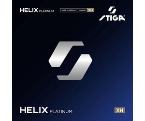 STIGA Helix Platinum XH Red 2.2 - Premium, super-fast table tennis rubbers for advanced offensive players; extra-hard 52.5 ° sponge