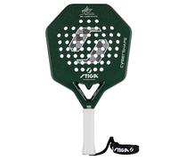 STIGA Padel Racket 18K XH Cybershape Adam Axelsson Edition - Extra Stiff Carbon Racket, Power & Control for Advanced Players, High Performance Padel Racket for Fast Offensive Play