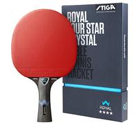 STIGA Royal Crystal 4-Star Table Tennis Racket - Pro Collaboration with Chinese National Team - ITTF-Approved 4-Star Rubber - Crystal Technology for Enhanced Speed - 5-Ply Blade with 2.0mm Sponge