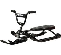 STIGA Snowracer Curve SX Racing Snow Sledge with BMX Steering Wheel and Brakes