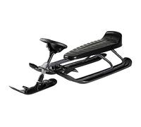 STIGA Snowracer King Size GT - Extra Long Sledge with Shock Absorber, Sturdy Steel Frame, Curve Ski System & Automatic Winder - Perfect for Adults and Children