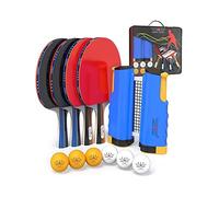 Stiga Table Tennis Set - Portable Ping Pong Bats for Indoor/Outdoor Tables, 3-Star Balls, High-Performance Paddles for Beginners & Advanced Players