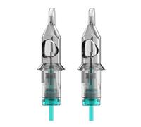 STIGMA 10pcs Tattoo Needles Disposable Professional Tattoo Cartridge Needles 0.35mm #12 Standard 7 Round Shader M-Taper (1207RS)