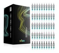 STIGMA 50Pcs Tattoo Cartridges Needles Assorted Mixed #12 Standard Disposable Tattoo Needles 3RL 5RL 7RL 9RL 5RS 7RS 9RS 7RM 9RM 9M1 EN02B-50KITEU-N