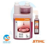STIHL 2 Stoke Engine Oil 1 Ltr Metering Bottle & One Shot 100ml Oil-Bundle Offer