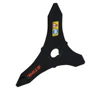 Stihl 41127134100 250 mm 3 brush knife steel blade with triple steel blade for thinning and removing hard, tangled grass, scrub and thorny bushes