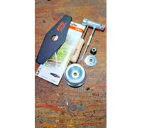 STIHL FS55 FS56R/RC KM56RC-E FS70/C BRUSH CUTTERS 2 TOOTH BLADE, KIT, NUTS, KEY