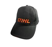 Stihl Golf Cap, Base Cap, Baseball Cap, Black, Orange, 100% Cotton