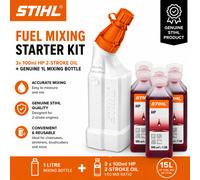 STIHL HP 2 Stroke Engine Oil 100ml 1:50 Genuine Oil & Mixing Bottle Bundles