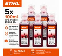 STIHL HP 2 Stroke Engine Oil 100ml 1:50 Genuine Oil & Mixing Bottle Bundles