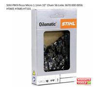 Stihl PM3 Picco Micro 1.1mm 10" Chain 56 Links 3670 000 0056 HTA65 HTA85 HT101
