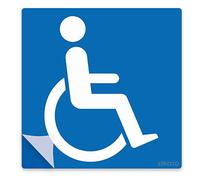 Stika.co Blue Badge Disabled Logo Vinyl Sticker, Laminated Waterproof Car Decal, Self-Adhesive Window Sign, 110 x 110 mm