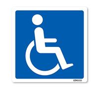 stika.co Blue Badge Disabled Logo Window Sticker - Static Cling Vinyl for Accessible Parking, Disability Signage, Easy Application and Reusable