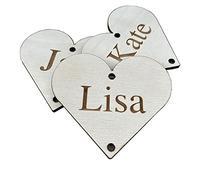 stika.co Extra Hearts - Our Family Custom Engraved Hanging Decor, Family Tree Alternative, Personalised Family Hanging Hearts, Custom Engraved Gift (4 Hearts)