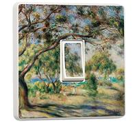 stika.co Pack of 2 Bois de la Chaise Art Design for Single Light Switch Cover Vinyl Sticker