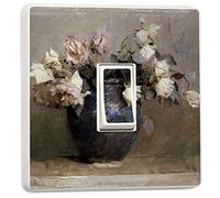 stika.co Pack of 2 Roses, Abbott Handerson Thayer Art Design for Single Light Switch Cover Vinyl Sticker