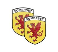 stika.co Pack of 2 Somerset County Flag Signs - Static Cling Window Vinyl - Car, Van, Truck Window Sign - United Kingdom County Flags