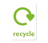 stika.co Pack of 2 WRAP Recycling Sign - Recycle Now Self-Adhesive Vinyl Sticker - Mixed Recycling Waste - BS EN ISO 7010 Compliant - A6 148 x 105mm - Waterproof & Fade-Resistant