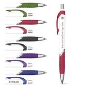 stika.co Pack of 20 Red Personalised Pens - Customisable, Sustainable, Stylish Writing Instruments - Perfect for School, Work, and Promotional Giveaways