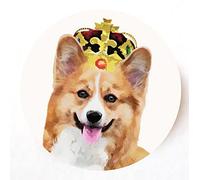 stika.co Pack of 72 Corgi Paper Labels, Queen's Platinum Jubilee, Decor Stickers Active (72)"