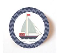 stika.co Pack of 72 Nautical Boat Paper Labels, Adhesive Colourful Decorative Craft Stickers