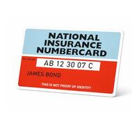 stika.co Premium Replacement National Insurance Number Card UK - Custom Printed NINO replacement - Durable Plastic PVC Wallet 85x54mm - Professional Finish - Made in the UK (Single Sided)