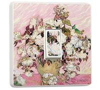 stika.co Set of 2 Van Gogh Art Print - Vintage Roses - Vinyl Covers for Single Switches - Decorative and Easy to Apply