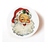 stika.co Set of 24 Vintage Father Christmas Paper Labels - Self-Adhesive Christmas Stickers for Cards, Gifts, Envelopes, Holiday Crafts, Retro Santa Holiday Stationery