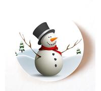 stika.co Set of 72 Christmas Snowman Stickers - 40mm Self-Adhesive Paper Labels for Cards, Gifts & Envelopes | Festive Holiday Stickers for Wrapping, Crafts & Decorations