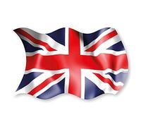 stika.co Union Jack UK Flag Vinyl Sticker - Self-Adhesive Decal for Cars, Vans, Windows, Laptops & VE Day | Indoor & Outdoor British Flag (Self-Adhesive Vinyl, 640 x 400mm)