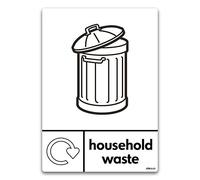 stika.co WRAP Recycling Sign | Household Waste Recycle Now Sticker | Self-Adhesive Vinyl | A5 (148 x 210mm) | Waterproof, Durable & Easy to Apply